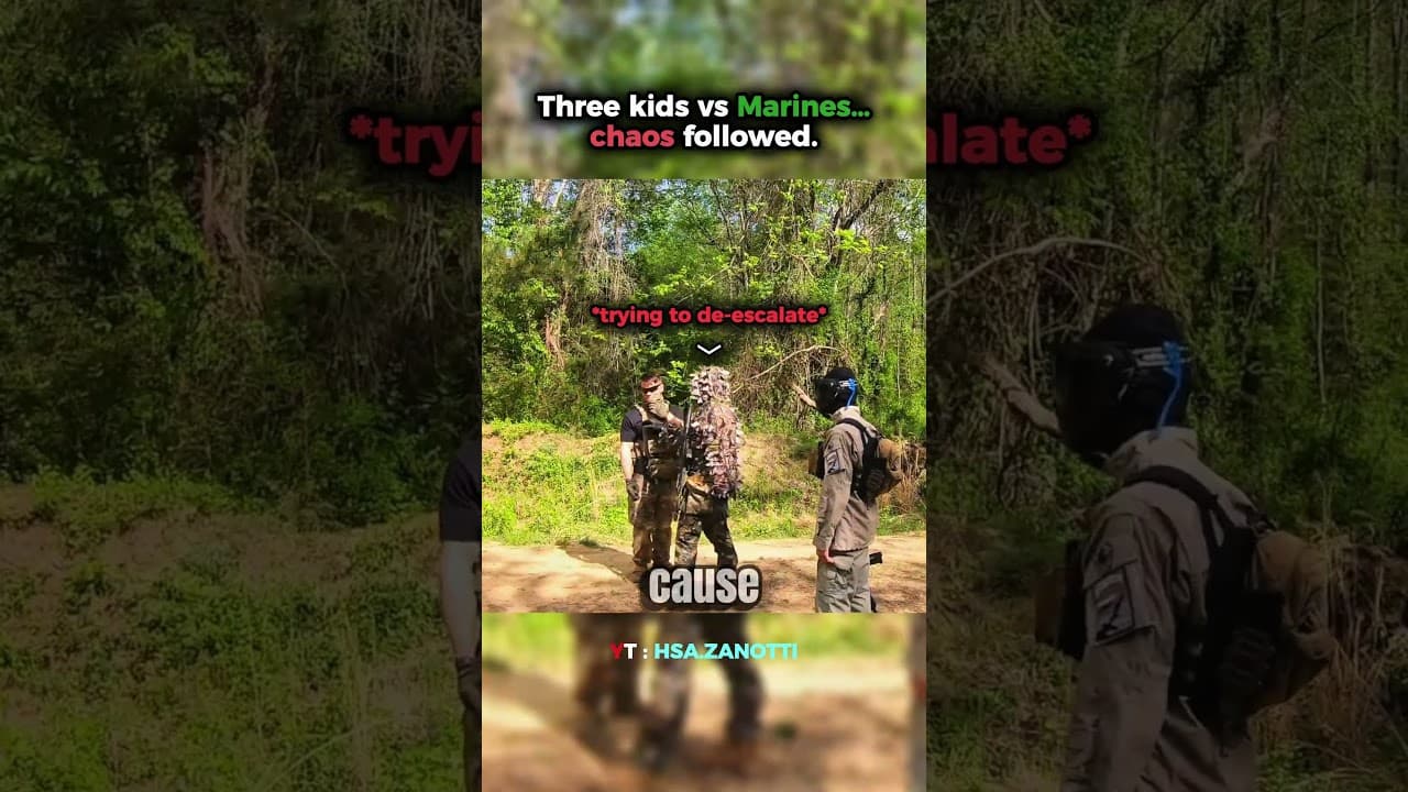 Kids Push Marine Too Far... 😳(@HSA.ZANOTTI)