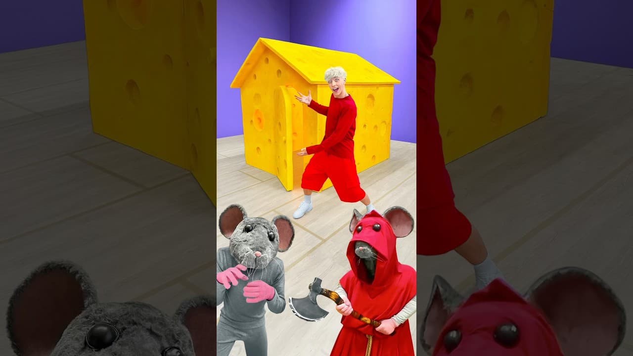 CHEESE HOUSE vs MICE! 🏠🧀🐭
