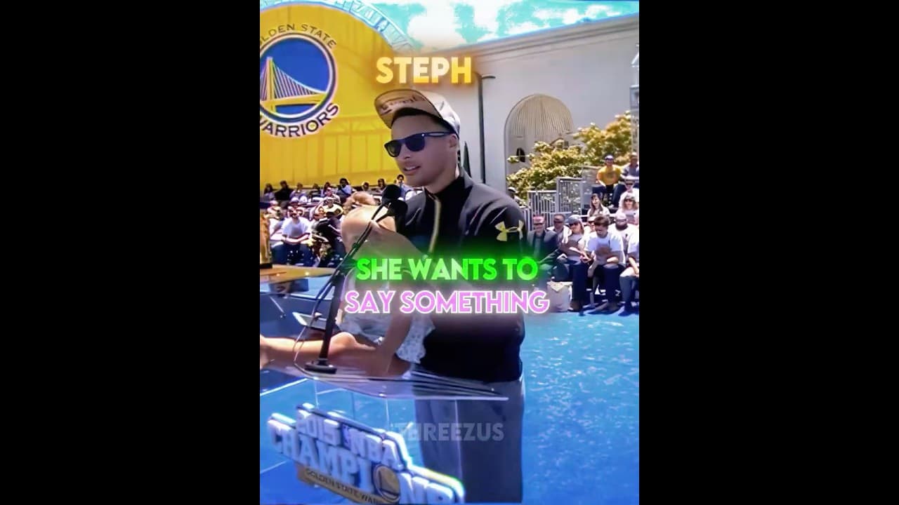 Steph Curry Always Makes Riley Shy.. #stephcurry #nba