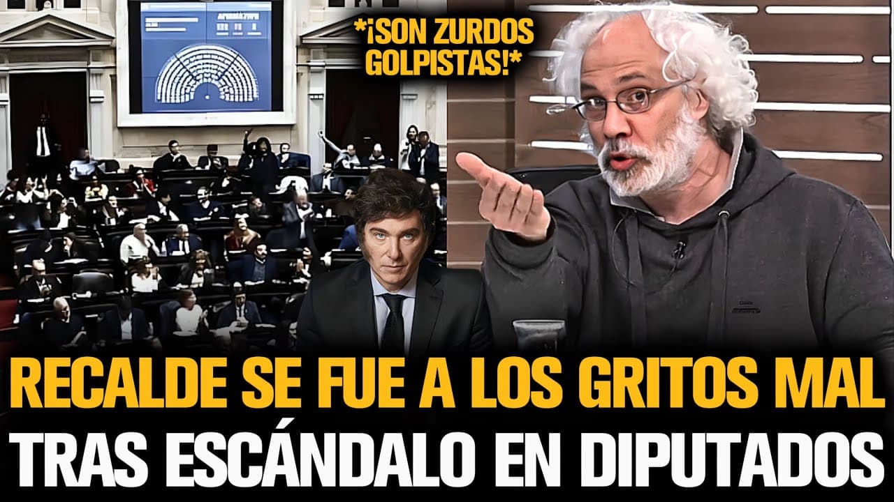 RECALDE SE FUE A LOS GRITOS MAL TRAS EL ESCÁNDALO EN DIPUTADOS