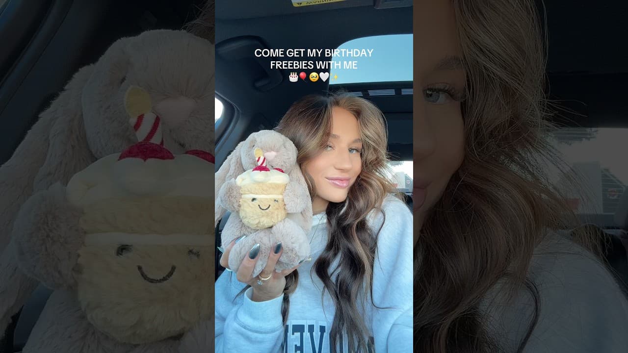 COME GET MY BIRTHDAY FREEBIES WITH ME🎂🙈✨ #birthday #birthdayhaul #birthdayfreebies #happybirthday