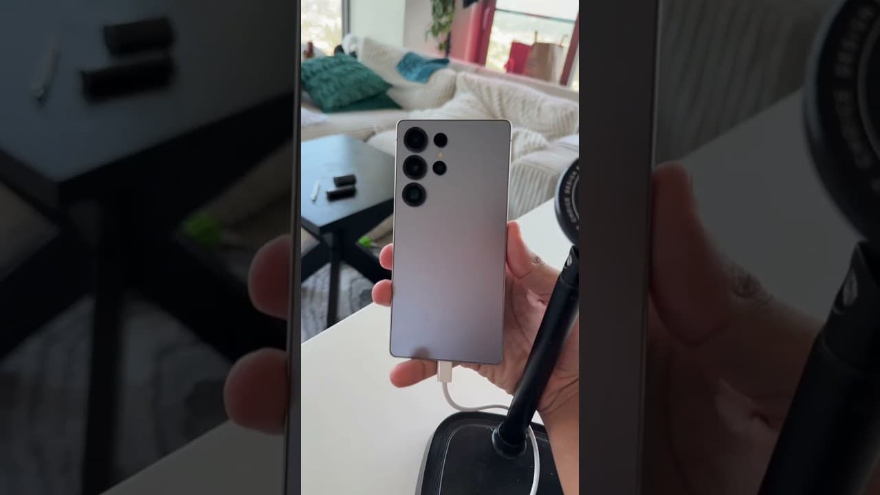 Can your phone flashlight burn through plastic?? #carterpcs #tech #iphone #android