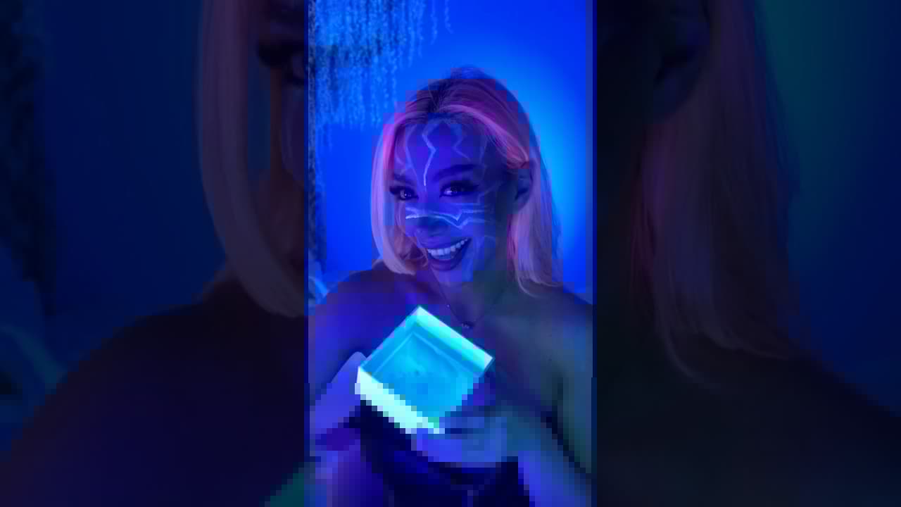 Me hice un maquillaje con LUZ ultravioleta y WOOW💜🤯👌🏼