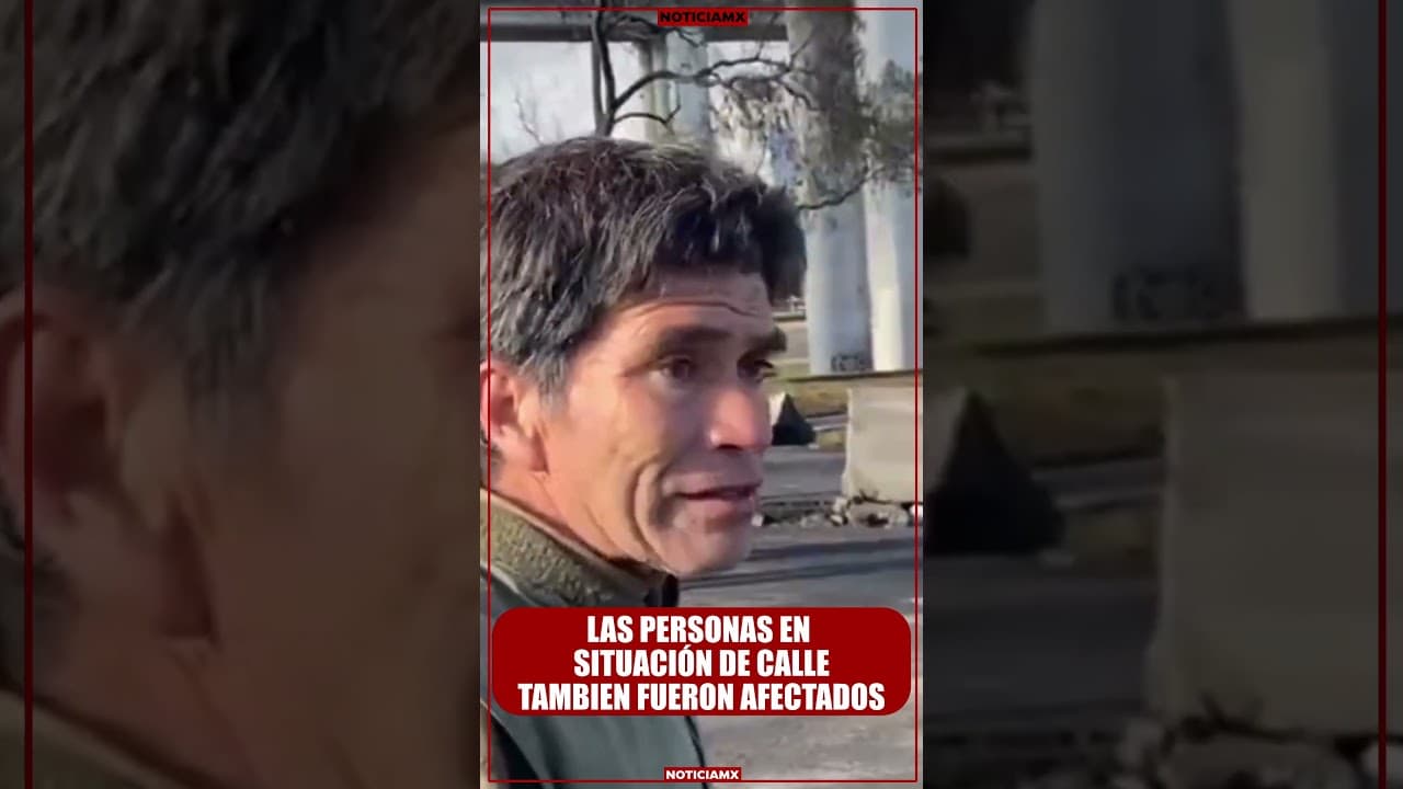 Muchas personas en condición d calle también fueron afectados por explosión en Iztapalapa #NoticiaMx