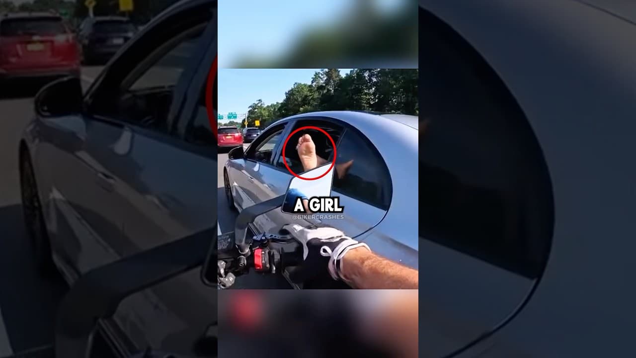 Biker and Feet 🤯 Credit @red07ny