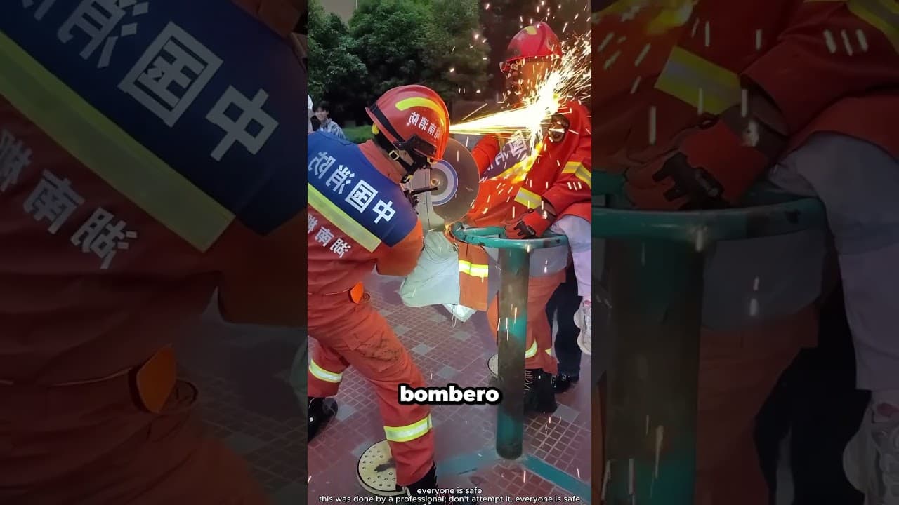 Los bomberos Salvan el Día en el Patio de recreo ❤️🥹