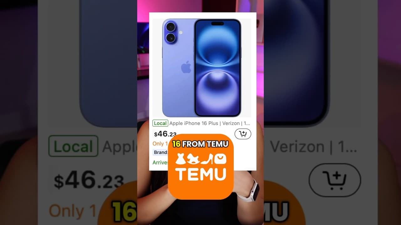 Buying an iPhone 16 From TEMU