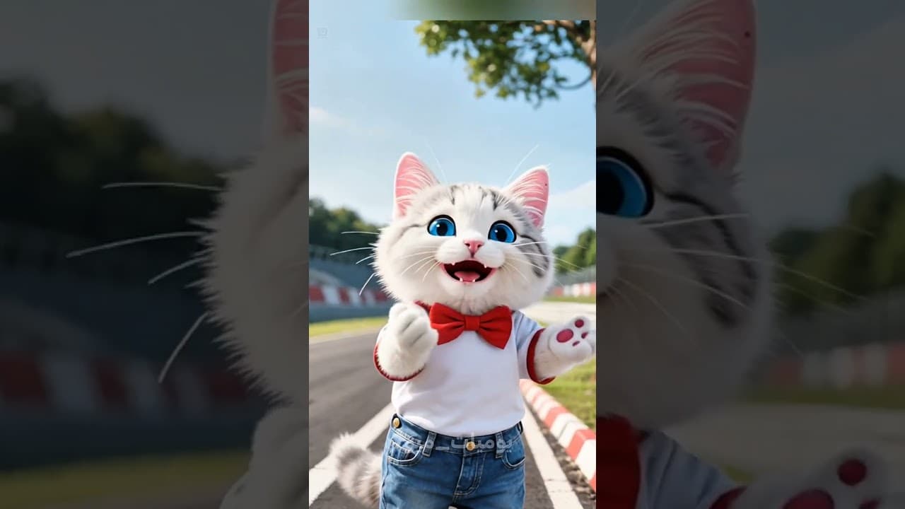 يا ترى من سيفوز في السباق القط ام السلحفاه شاهد واستمتع النهاية صادمه 🐢😱