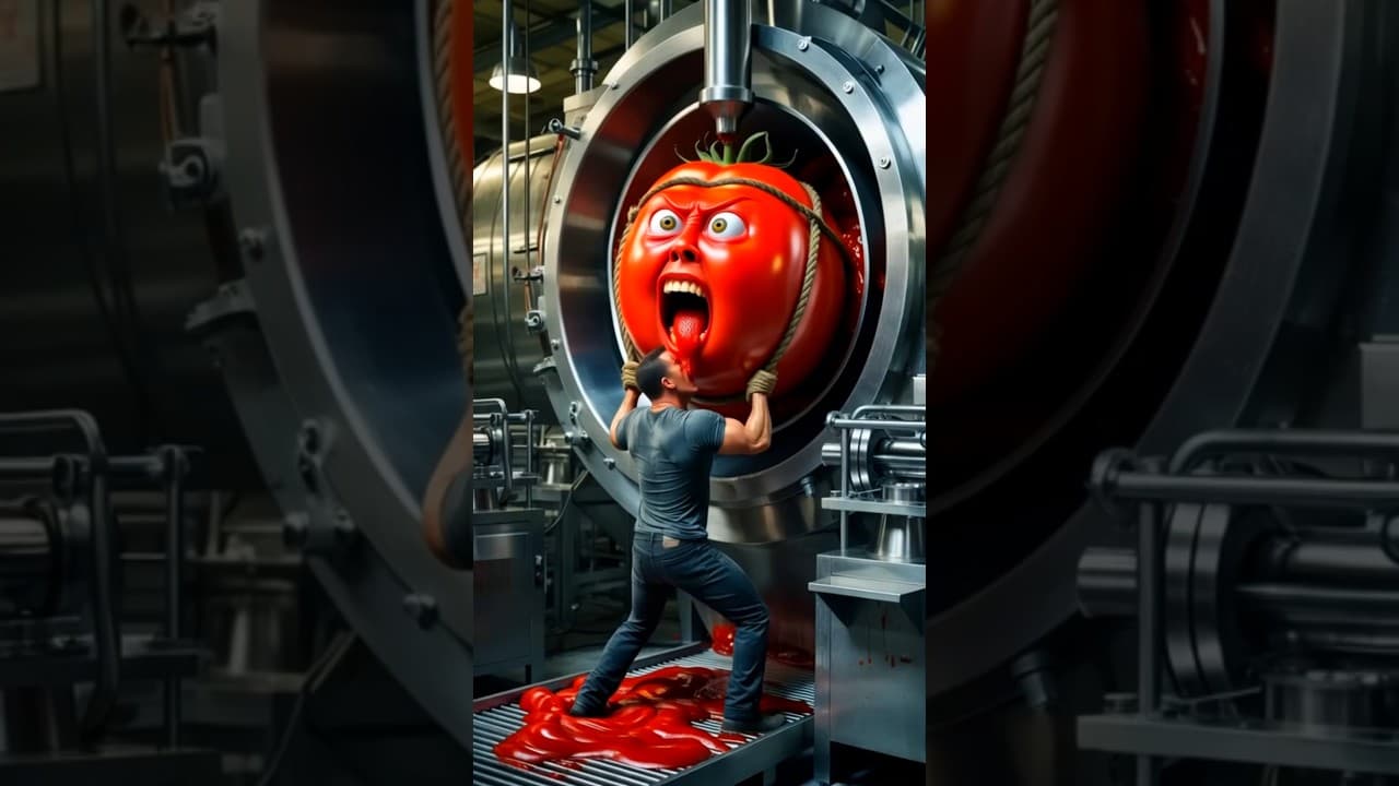 المزارع الشرير بيجري وراء طماطمية 😱❌#funnyvideo #cats #top #today #explore #trending #قصص #ضحك