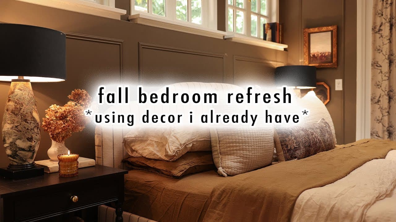 fall bedroom refresh 🍂 with decor I already have!! | MaCenna Lee
