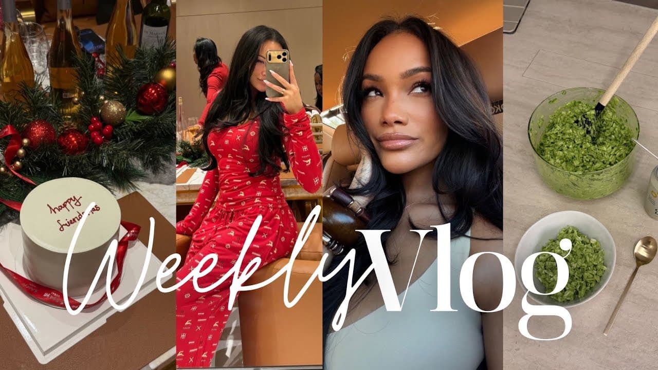 weekly vlog | self care + holiday party + my rap career + lots of girl time & more!allyiahsface vlog