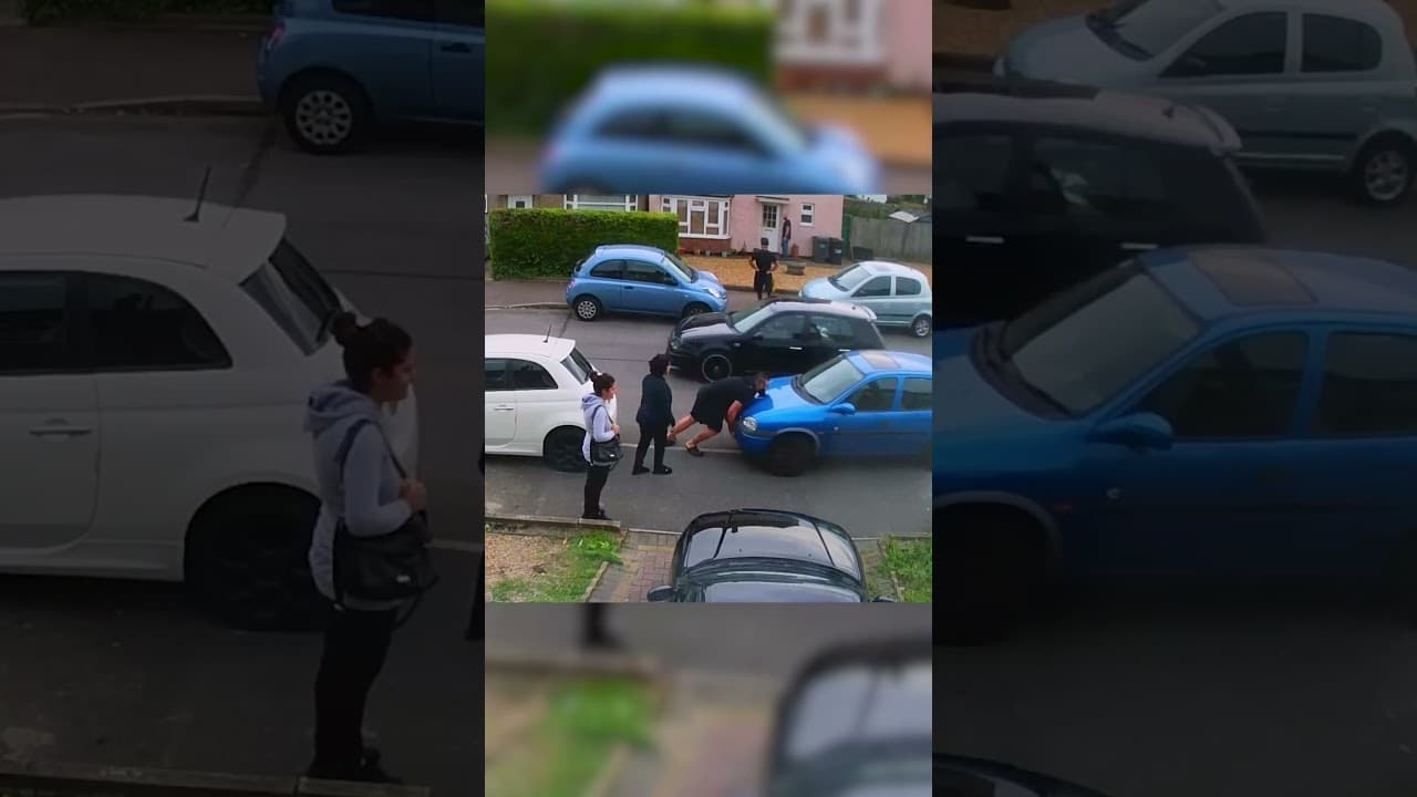 Don't park in front of this person's driveway 😅 #parking #drivingfails