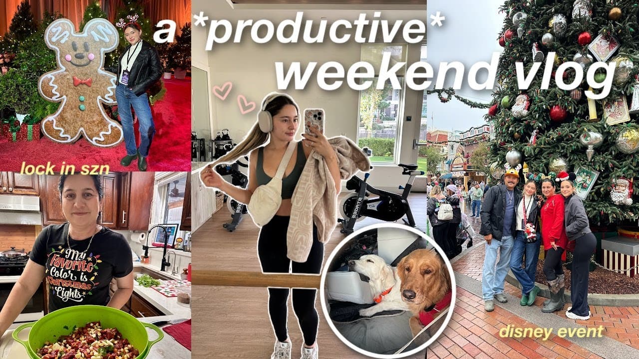 a holiday weekend in my life 🎄| cooking with mom, xmas nails, resetting the house