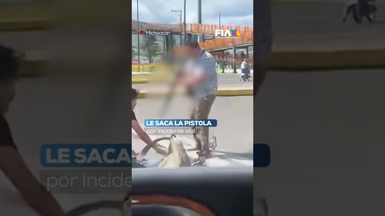 🚨 Motociclista encañonado y golpeado en Morelia tras incidente vial