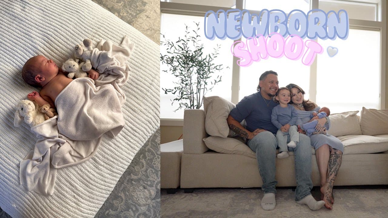 first week with baby + newborn shoot🥹🤍