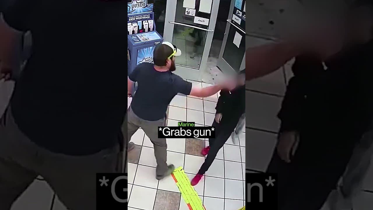 U.S Marine Stops An Armed Robbery