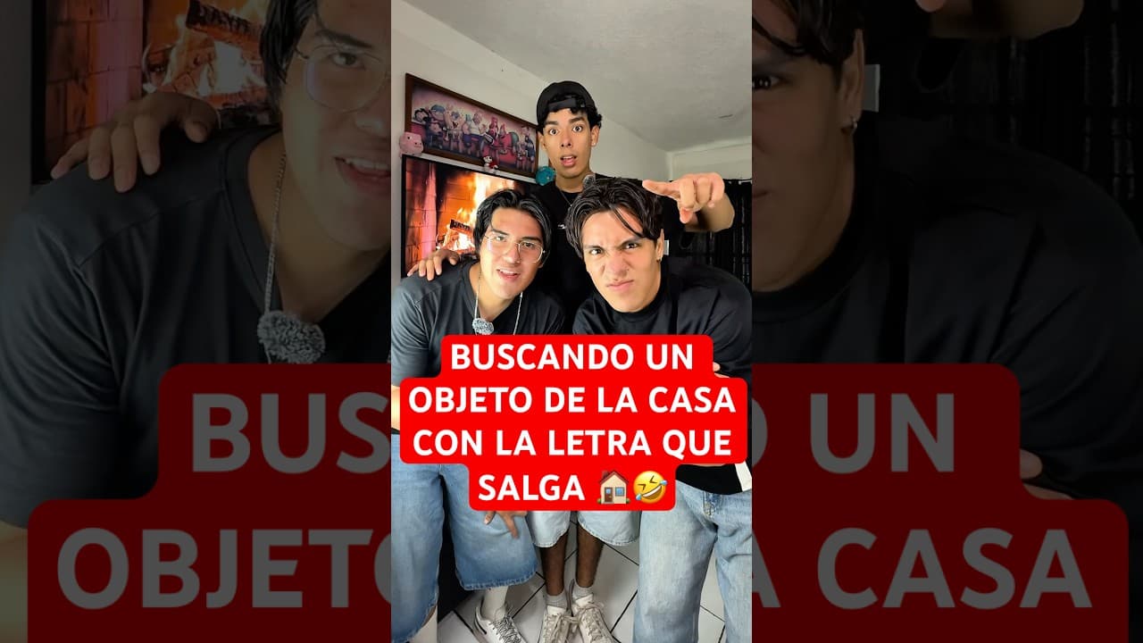 BUSCANDO UN OBJETO DE LA CASA CON LA LETRA QUE SALGA 🏠🤣 #lospqliares #humor #comedia #shorts