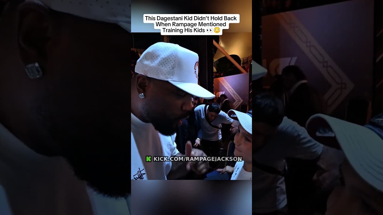 Dagestani Kid Fires Back at Rampage 😭 #rampagejackson #rampage #ufc #shorts