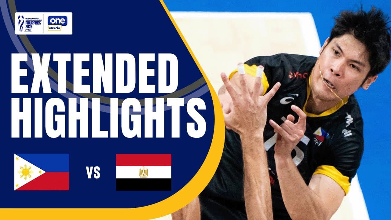 PHILIPPINES vs. EGYPT | EXTENDED HIGHLIGHTS | 2025 FIVB MEN’S WORLD CHAMPIONSHIP | SEPT 16, 2025