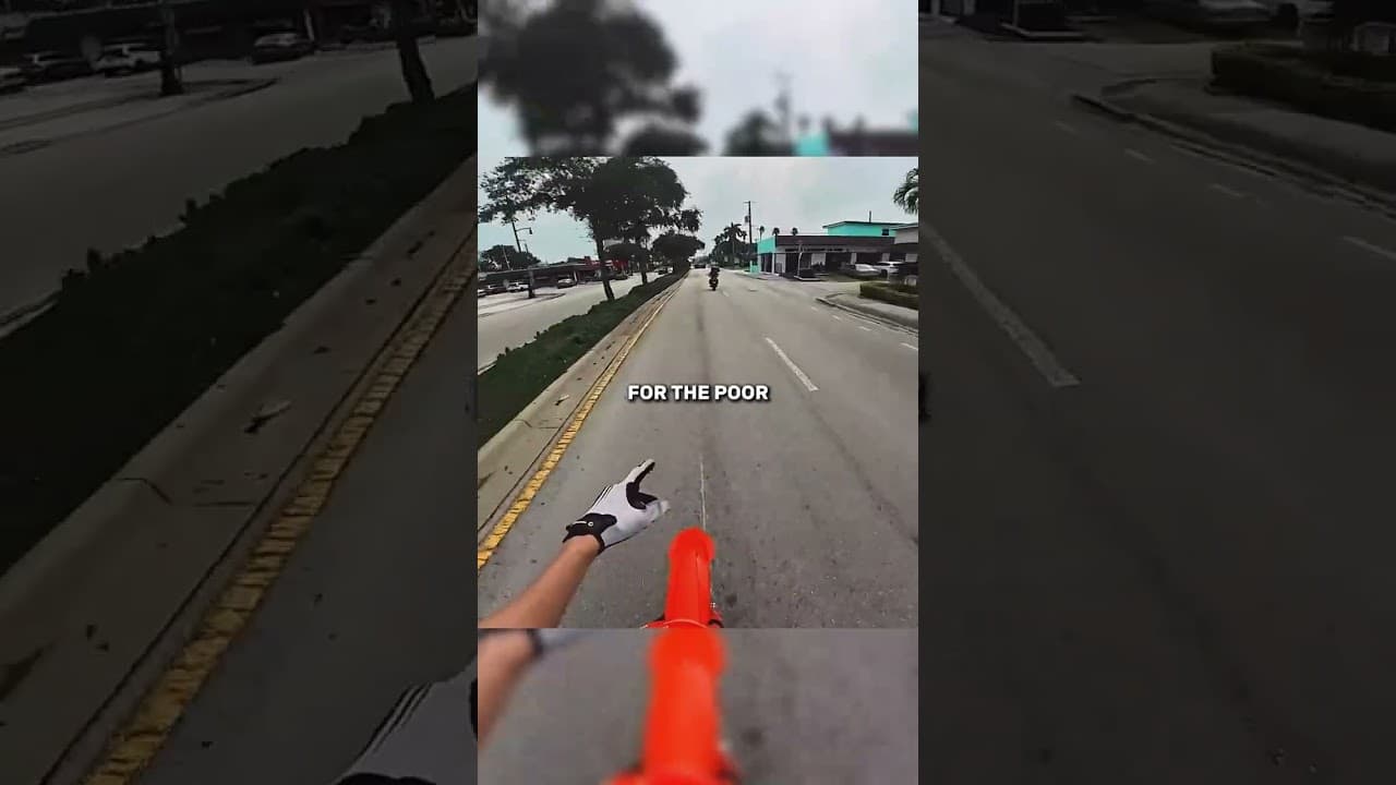 Biker Shocked After A Lady Screamed Away #shorts