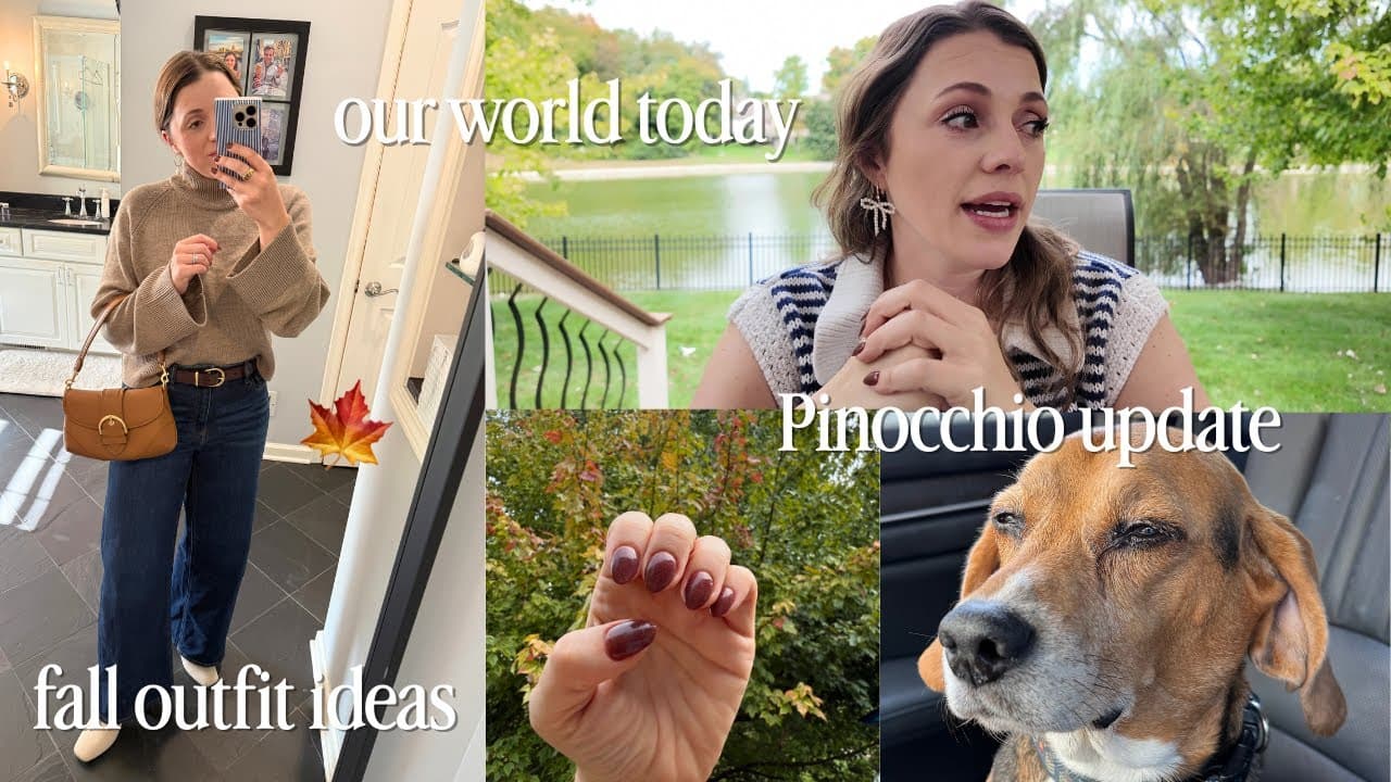MIDWEST VLOG 🍁 Having a chat, Fall Quince Clothing Haul, Pinocchio news, Makeup I'm Re-Purchasing