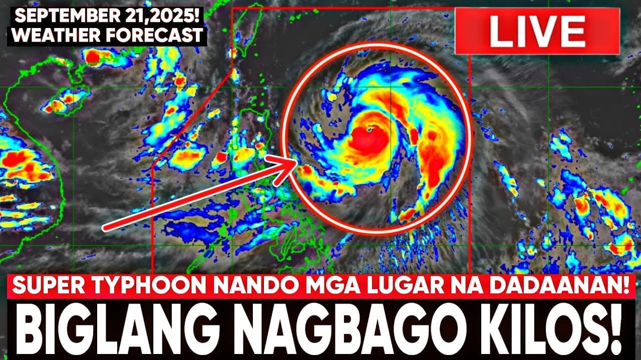 SEPTEMBER 21,2025! WAG MATAKOT! SUPER TYPHOON NANDO BIGLANG NAGBAGO ANG KILOS!