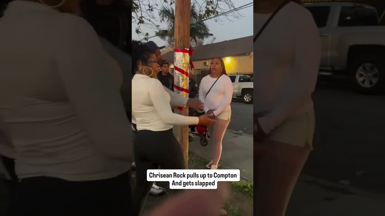 Chrisean pulls up up to Compton and gets slapped