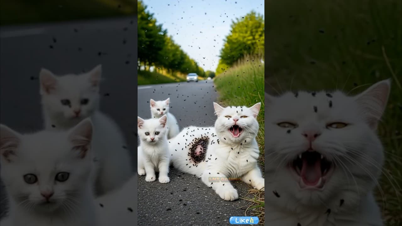 AITH IN HUMANITY RESTORED! A Kind Woman rescued a helpless Persian cat on the roadside