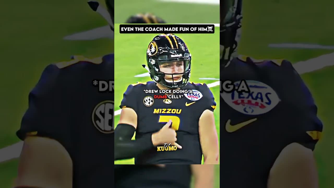 When Texas MOCKED Drew Locks Celly in the Bowl game☠️🔥 #nfl #shorts