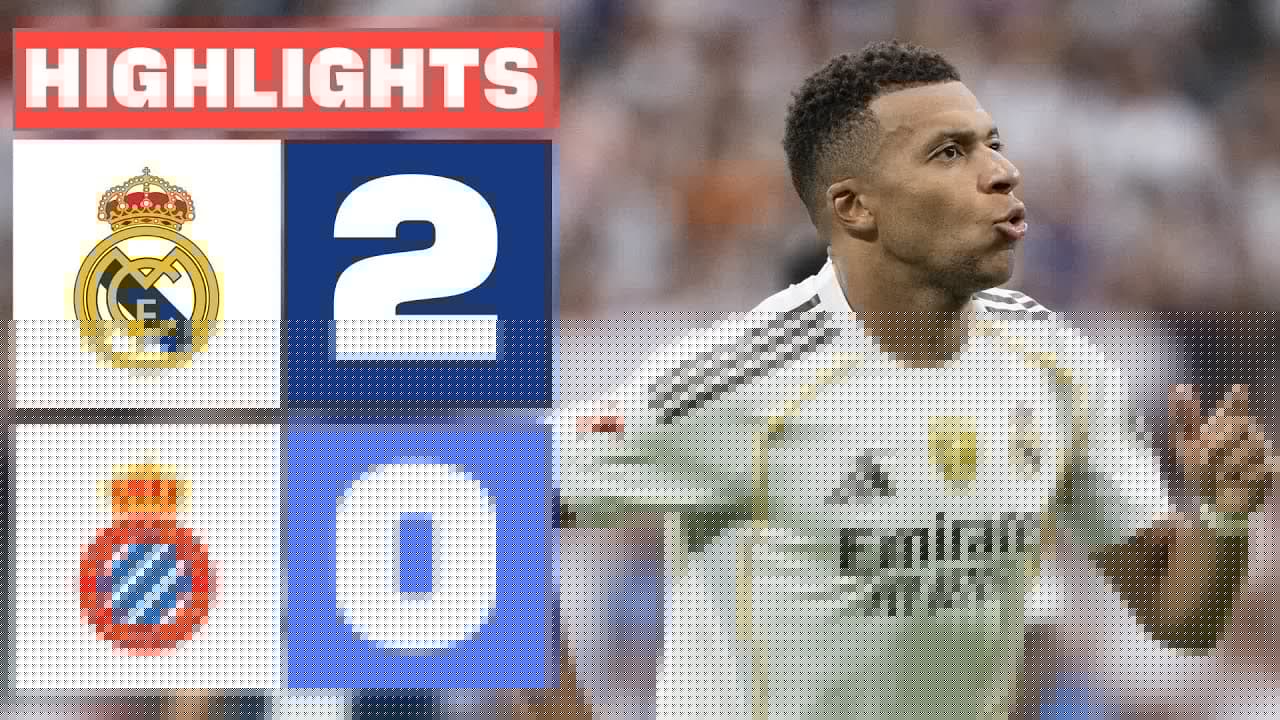 REAL MADRID 2 - 0 RCD ESPANYOL | RESUMEN LALIGA EA SPORTS