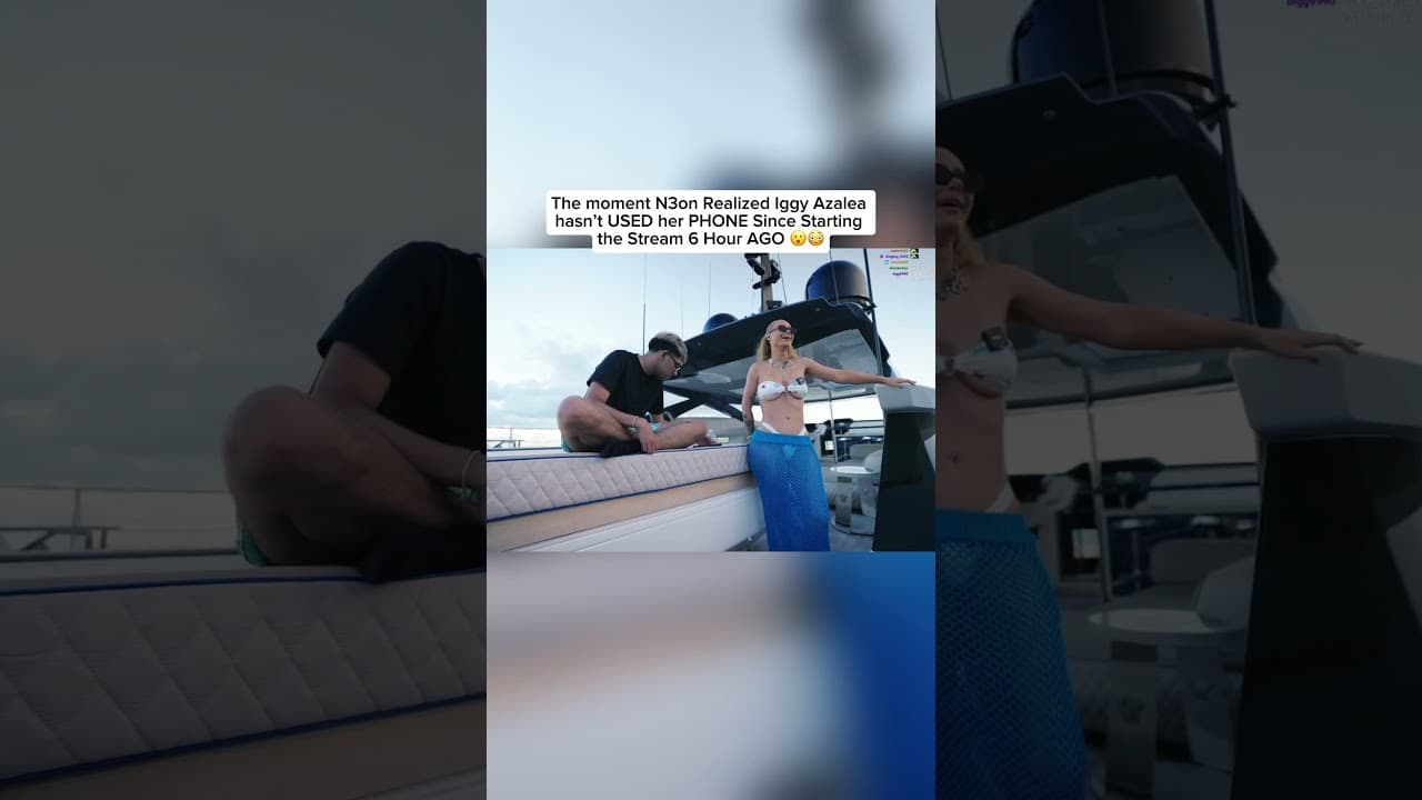 The moment N3on Realized Iggy Azalea hasn’t USED her PHONE Since Starting the Stream 6 Hour AGO 😮😳