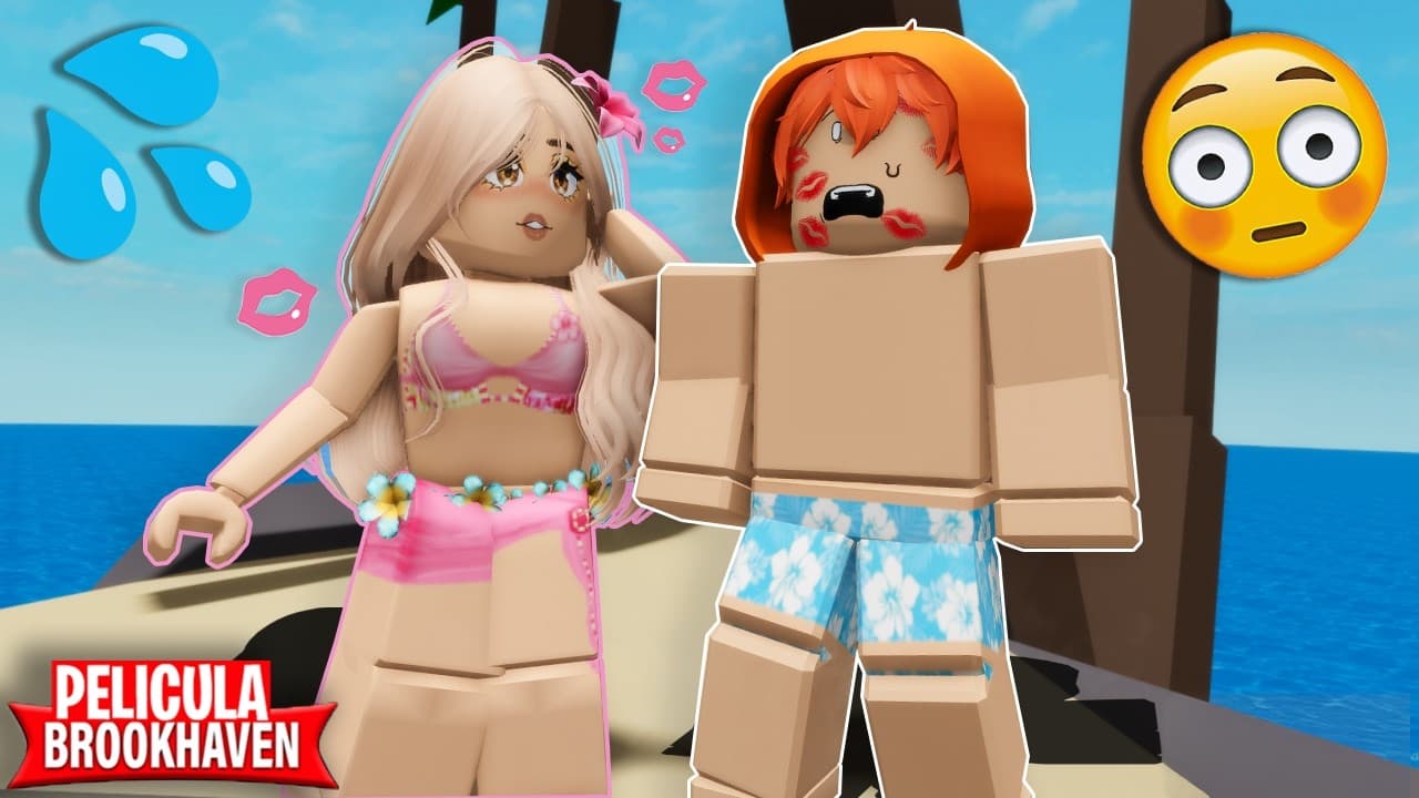 LA CHICA DE LA ISLA 😍💧 BROOKHAVEN PELICULA 🏡