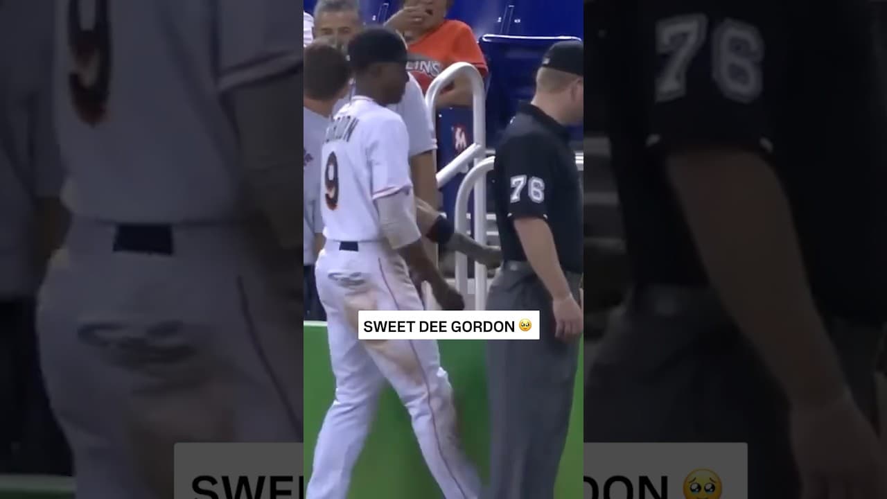 That time Dee Gordon made a new friend 🥹
