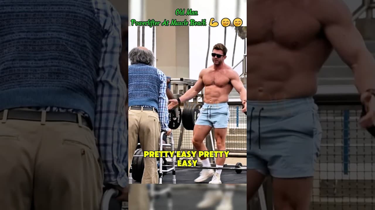 Part 02: Old Man Powerlifter At Muscle 💪🤭🤭 #gym #funny #trolllife #prank
