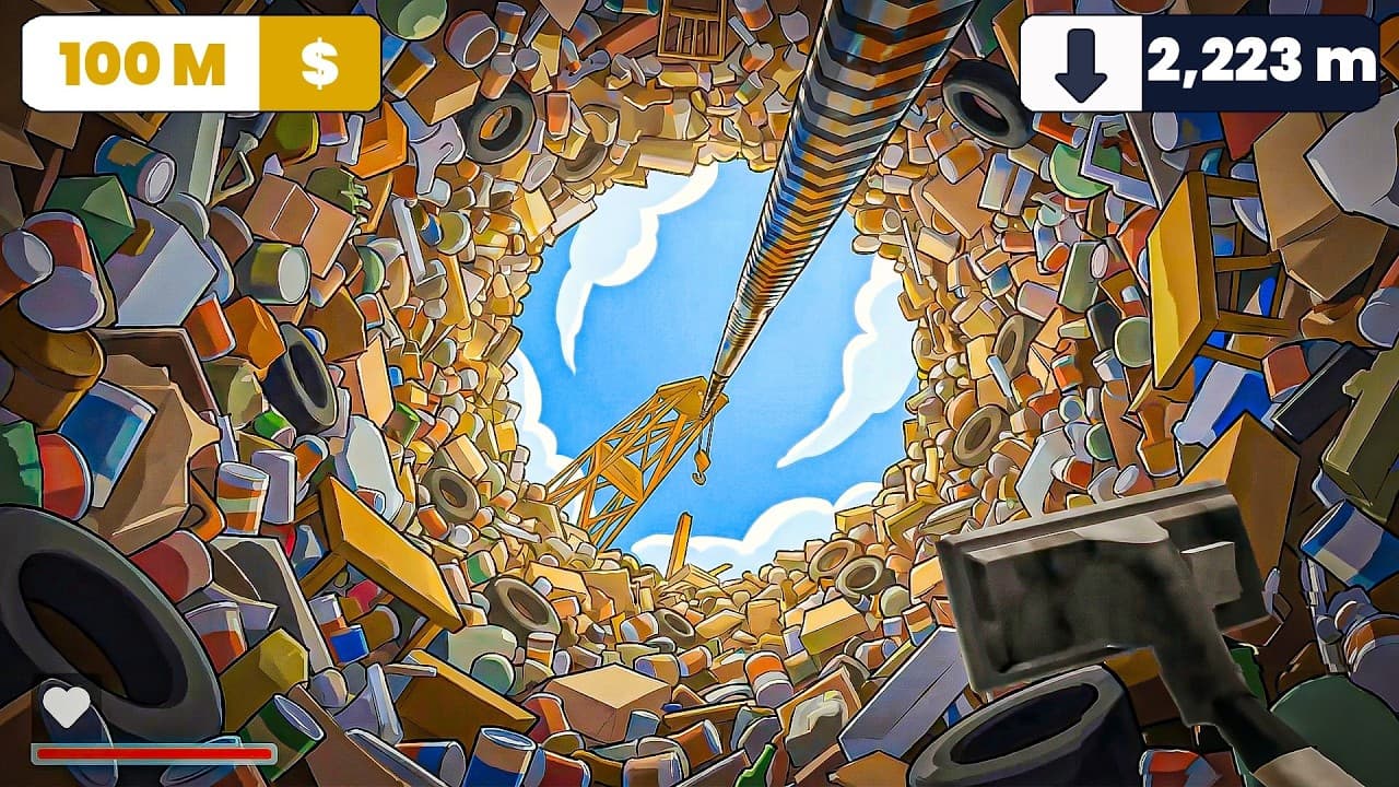 I dug completely through the earth