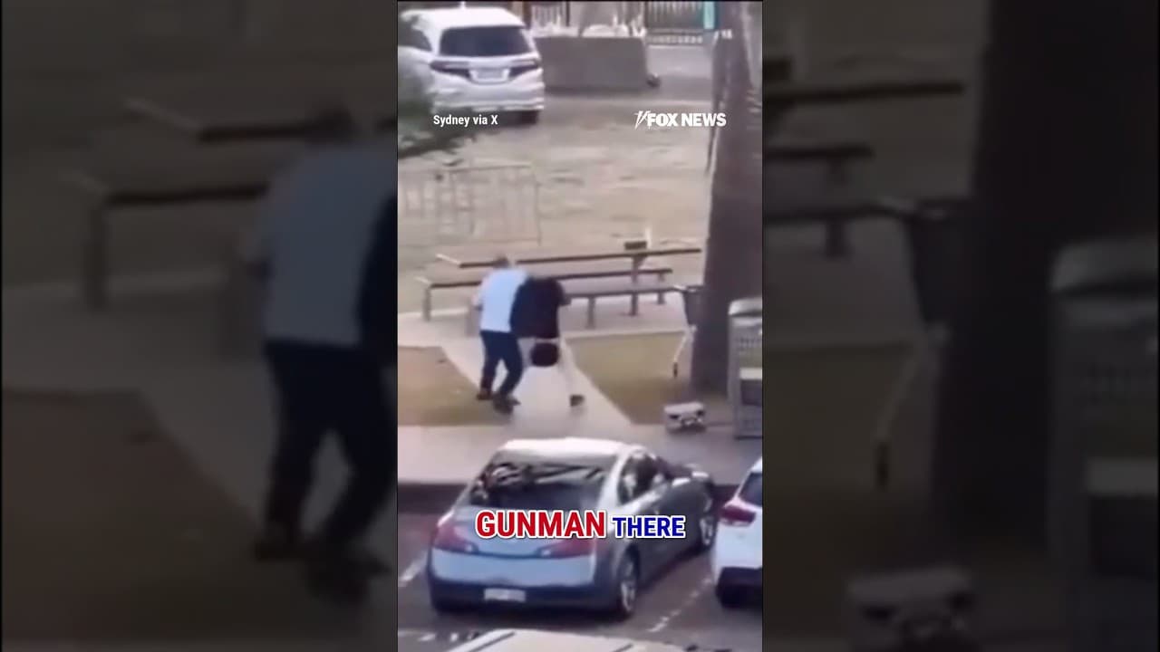 WATCH: Bystander TAKES OUT suspected shooter in Australia #shorts #foxnews #terror #breakingnews