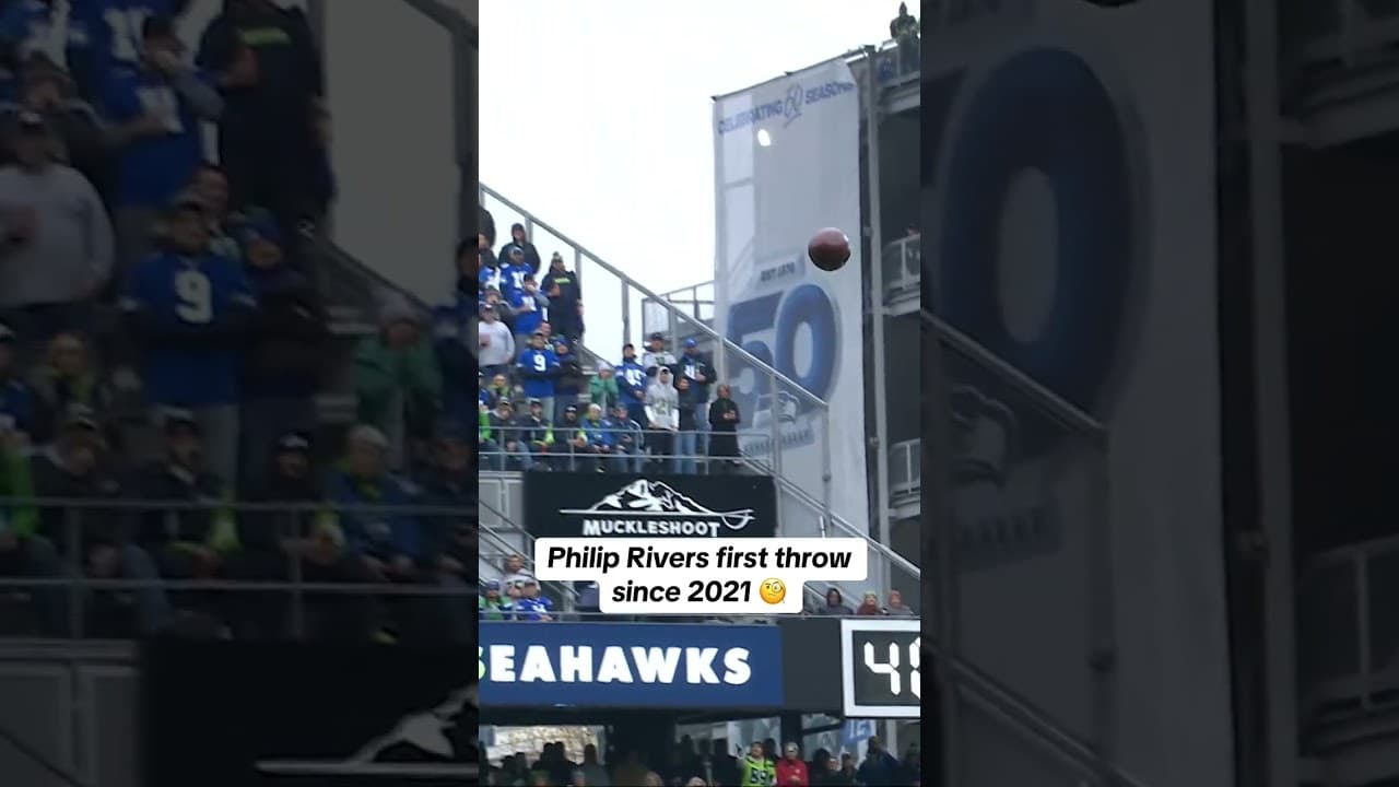 Philip Rivers FIRST pass in 1800 days 👀 #philiprivers #colts