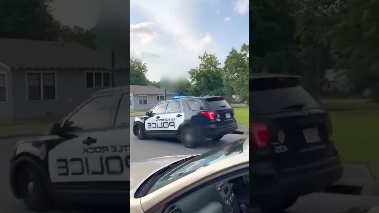 Genius Driver Escapes 2 Police Cars