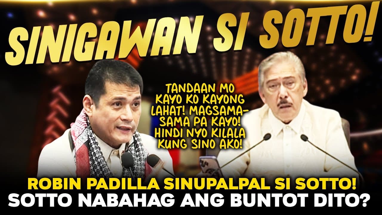 "WAG MO KONG BASTUSIN!" ROBIN PADILLA SINIGAWAN SI SOTTO! CAYETANO SINUPALPAL SI LACSON! BATO GALIT