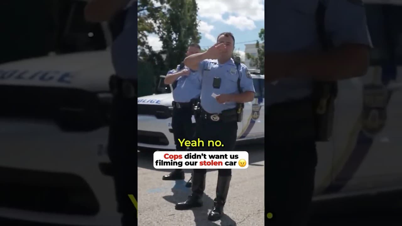 Cadillac was stolen off our lot, and this is how the cops treated us