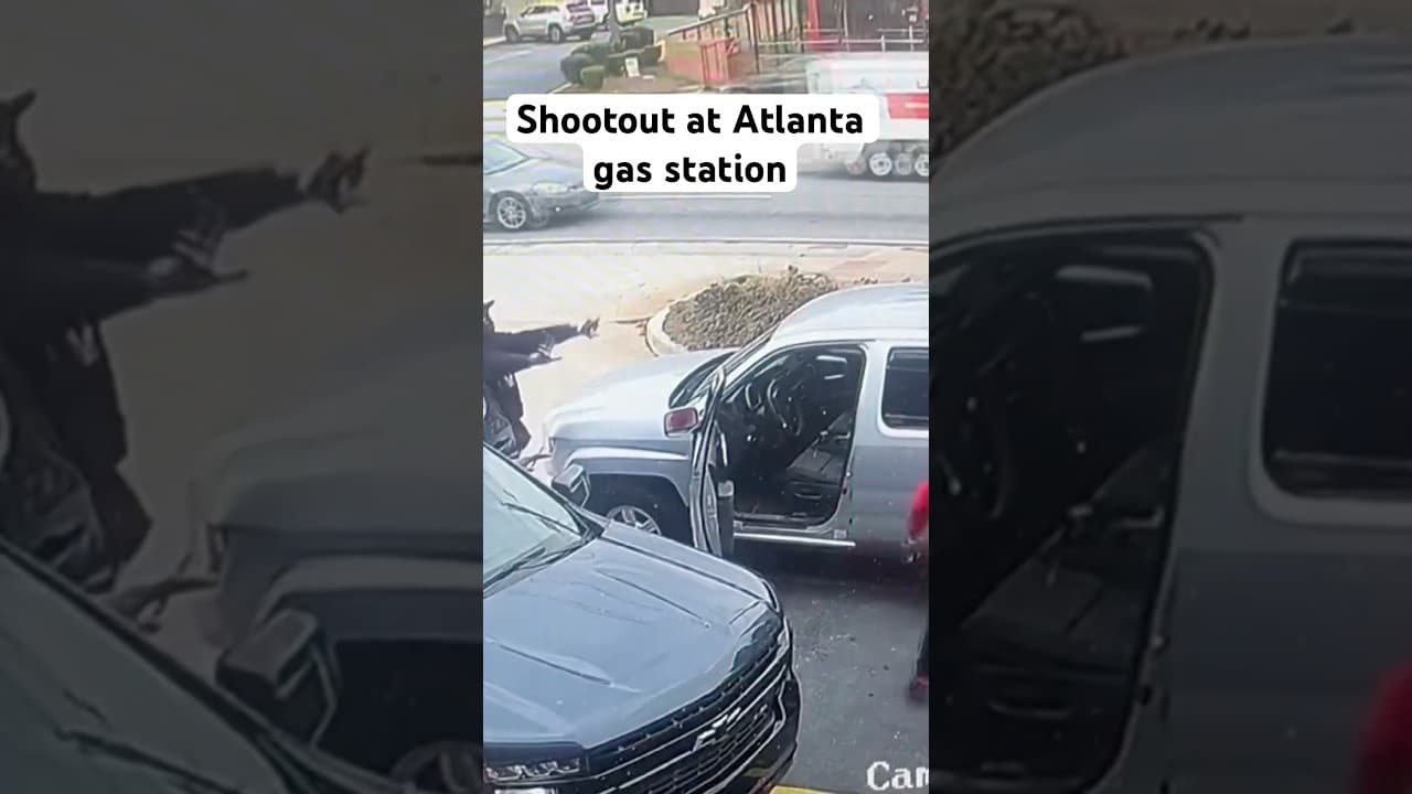 Video shows shootout at Atlanta gas station