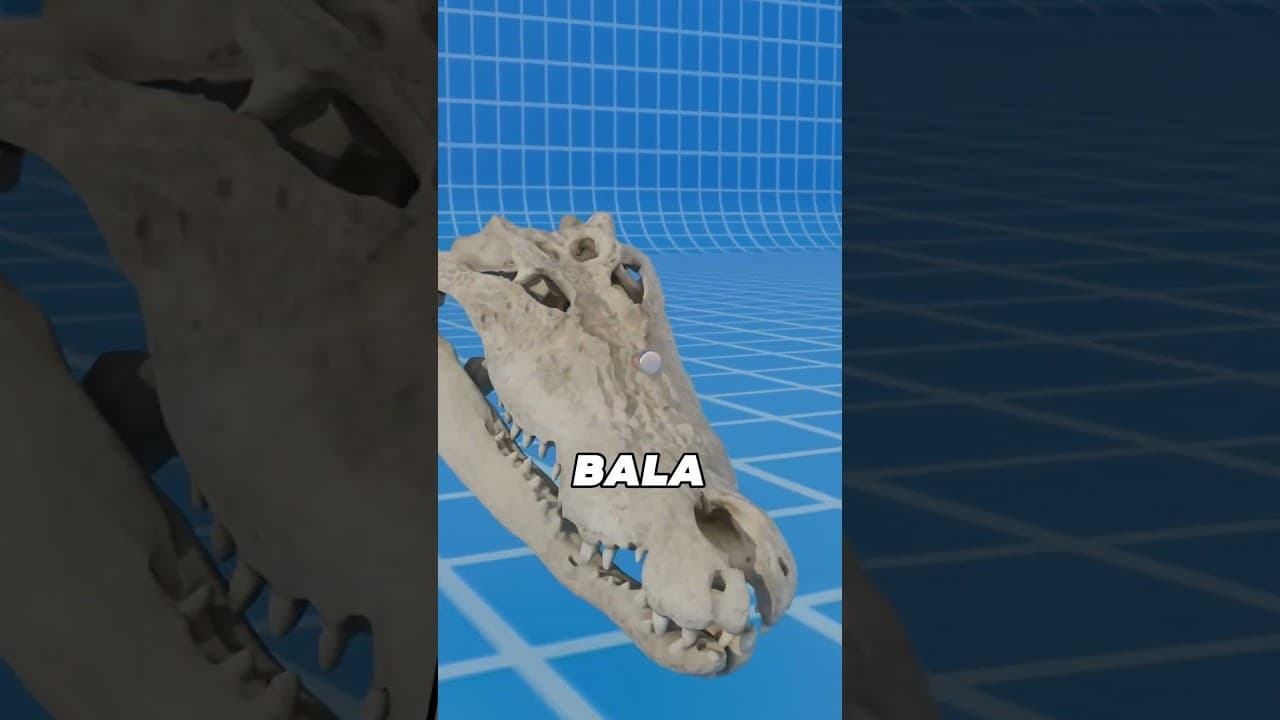 ¿Puede una bala romper el cráneo de un cocodrilo?